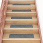 vidaXL Alfombrilla autoadhesiva escalera 15 uds verde 76x20 cm vidaXL Alfombrilla autoadhesiva escalera 15 uds verde 76x20 cm