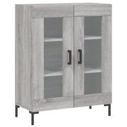 vidaXL Aparador de madera de ingeniería gris Sonoma 69,5x34x90 cm