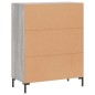 vidaXL Aparador de madera de ingeniería gris Sonoma 69,5x34x90 cm vidaXL Aparador de madera de ingeniería gris Sonoma 69,5x34x90 cm