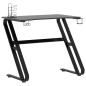 vidaXL Escritorio gaming con patas en forma de ZZ negro 90x60x75 cm vidaXL Escritorio gaming con patas en forma de ZZ negro 90x60x75 cm