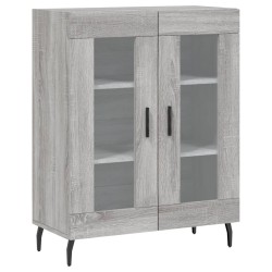 vidaXL Aparador de madera de ingeniería gris Sonoma 69,5x34x90 cm
