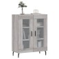 vidaXL Aparador de madera de ingeniería gris Sonoma 69,5x34x90 cm