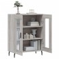vidaXL Aparador de madera de ingeniería gris Sonoma 69,5x34x90 cm