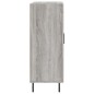 vidaXL Aparador de madera de ingeniería gris Sonoma 69,5x34x90 cm