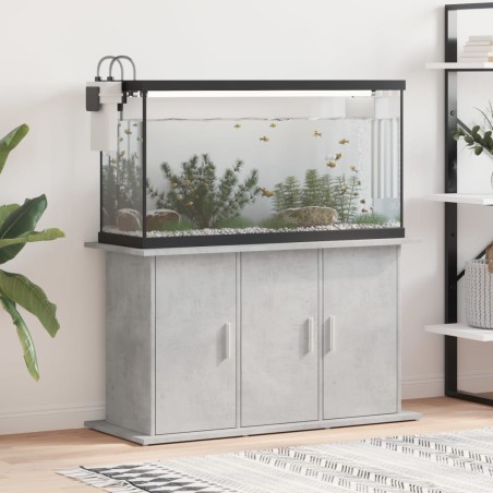 vidaXL Soporte de acuario madera ingeniería gris hormigón 101x41x58 cm