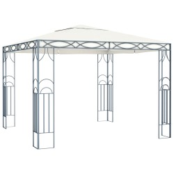 vidaXL Cenador color crema 300x300 cm