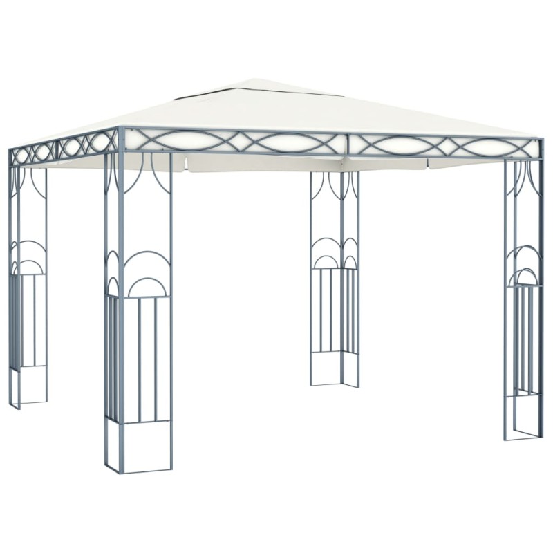 vidaXL Cenador color crema 300x300 cm vidaXL Cenador color crema 300x300 cm