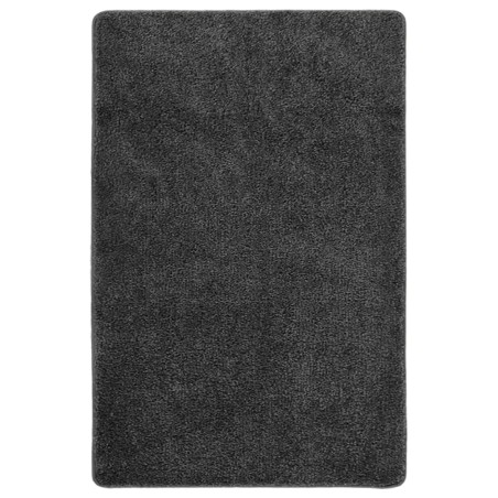vidaXL Alfombra peluda antideslizante gris oscuro 200x290 cm