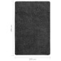 vidaXL Alfombra peluda antideslizante gris oscuro 200x290 cm vidaXL Alfombra peluda antideslizante gris oscuro 200x290 cm