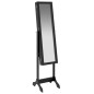 vidaXL Espejo de pie negro 34x37x146 cm vidaXL Espejo de pie negro 34x37x146 cm