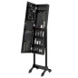 vidaXL Espejo de pie negro 34x37x146 cm vidaXL Espejo de pie negro 34x37x146 cm
