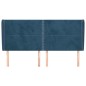 vidaXL Cabecero con orejas de terciopelo azul oscuro 203x23x118/128 cm vidaXL Cabecero con orejas de terciopelo azul oscuro 203x23x118/128 cm