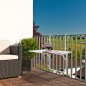 HI Mesa de balcón plegable blanco 60x40x1,2 cm HI Mesa de balcón plegable blanco 60x40x1,2 cm