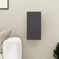 vidaXL Mueble para TV de madera contrachapada gris 30,5x30x60 cm