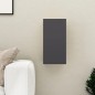vidaXL Mueble para TV de madera contrachapada gris 30,5x30x60 cm