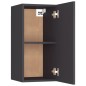 vidaXL Mueble para TV de madera contrachapada gris 30,5x30x60 cm