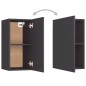 vidaXL Mueble para TV de madera contrachapada gris 30,5x30x60 cm