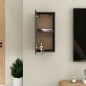 vidaXL Mueble para TV de madera contrachapada gris 30,5x30x60 cm