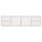 vidaXL Mueble de TV madera maciza de pino blanco 176x37x47,5 cm