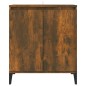vidaXL Aparador madera contrachapada color roble ahumado 60x35x70 cm vidaXL Aparador madera contrachapada color roble ahumado 60x35x70 cm