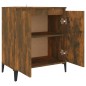 vidaXL Aparador madera contrachapada color roble ahumado 60x35x70 cm vidaXL Aparador madera contrachapada color roble ahumado 60x35x70 cm