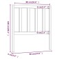 vidaXL Cabecero de cama madera maciza de pino marrón miel 96x4x100 cm vidaXL Cabecero de cama madera maciza de pino marrón miel 96x4x100 cm