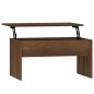 vidaXL Mesa de centro madera contrachapada marrón roble 80x50,5x41,5cm vidaXL Mesa de centro madera contrachapada marrón roble 80x50,5x41,5cm