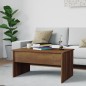 vidaXL Mesa de centro madera contrachapada marrón roble 80x50,5x41,5cm vidaXL Mesa de centro madera contrachapada marrón roble 80x50,5x41,5cm