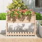 vidaXL Jardinera con estante madera maciza de pino 111,5x34,5x81 cm vidaXL Jardinera con estante madera maciza de pino 111,5x34,5x81 cm