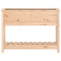 vidaXL Jardinera con estante madera maciza de pino 111,5x34,5x81 cm vidaXL Jardinera con estante madera maciza de pino 111,5x34,5x81 cm