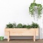 vidaXL Arriate elevado de jardín madera maciza de pino 101x30x38 cm vidaXL Arriate elevado de jardín madera maciza de pino 101x30x38 cm