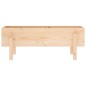 vidaXL Arriate elevado de jardín madera maciza de pino 101x30x38 cm vidaXL Arriate elevado de jardín madera maciza de pino 101x30x38 cm
