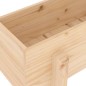 vidaXL Arriate elevado de jardín madera maciza de pino 101x30x38 cm vidaXL Arriate elevado de jardín madera maciza de pino 101x30x38 cm