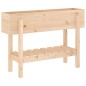 vidaXL Arriate elevado de jardín madera maciza de pino 101x30x69 cm vidaXL Arriate elevado de jardín madera maciza de pino 101x30x69 cm