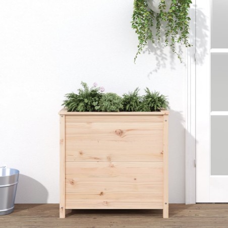 vidaXL Jardinera madera maciza de pino 82,5x40x78 cm