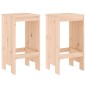 vidaXL Taburetes altos de cocina 2 uds madera maciza pino 40x36x75 cm vidaXL Taburetes altos de cocina 2 uds madera maciza pino 40x36x75 cm