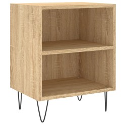 vidaXL Mesita de noche madera de ingeniería roble Sonoma 40x30x50 cm