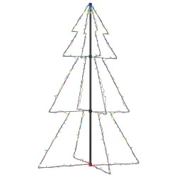 vidaXL Árbol de Navidad 200 luces LED interior y exterior 98x150 cm