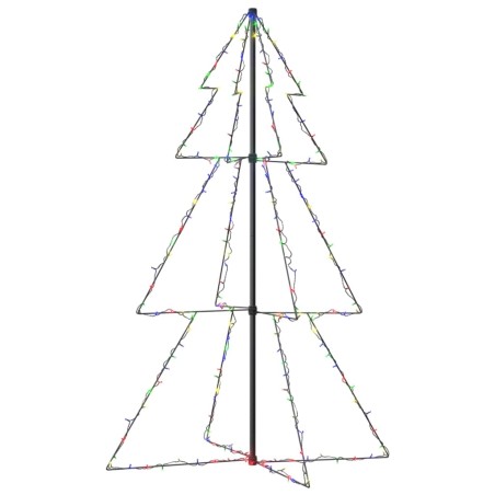 vidaXL Árbol de Navidad 200 luces LED interior y exterior 98x150 cm