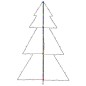 vidaXL Árbol de Navidad 200 luces LED interior y exterior 98x150 cm vidaXL Árbol de Navidad 200 luces LED interior y exterior 98x150 cm