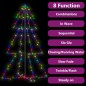 vidaXL Árbol de Navidad 200 luces LED interior y exterior 98x150 cm vidaXL Árbol de Navidad 200 luces LED interior y exterior 98x150 cm