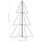 vidaXL Árbol de Navidad 200 luces LED interior y exterior 98x150 cm vidaXL Árbol de Navidad 200 luces LED interior y exterior 98x150 cm