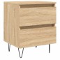 vidaXL Mesita de noche madera de ingeniería roble Sonoma 40x35x50 cm vidaXL Mesita de noche madera de ingeniería roble Sonoma 40x35x50 cm