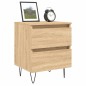vidaXL Mesita de noche madera de ingeniería roble Sonoma 40x35x50 cm vidaXL Mesita de noche madera de ingeniería roble Sonoma 40x35x50 cm