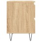 vidaXL Mesita de noche madera de ingeniería roble Sonoma 40x35x50 cm vidaXL Mesita de noche madera de ingeniería roble Sonoma 40x35x50 cm