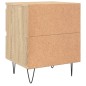 vidaXL Mesita de noche madera de ingeniería roble Sonoma 40x35x50 cm vidaXL Mesita de noche madera de ingeniería roble Sonoma 40x35x50 cm