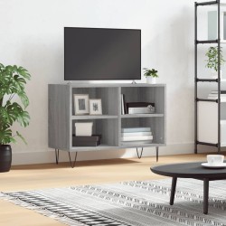 vidaXL Mueble de TV madera de ingeniería gris Sonoma 69,5x30x50 cm
