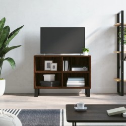 vidaXL Mueble de TV madera de ingeniería marrón roble 69,5x30x50 cm