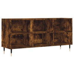 vidaXL Mueble de TV madera de ingeniería roble ahumado 103,5x30x50 cm
