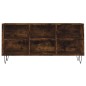vidaXL Mueble de TV madera de ingeniería roble ahumado 103,5x30x50 cm